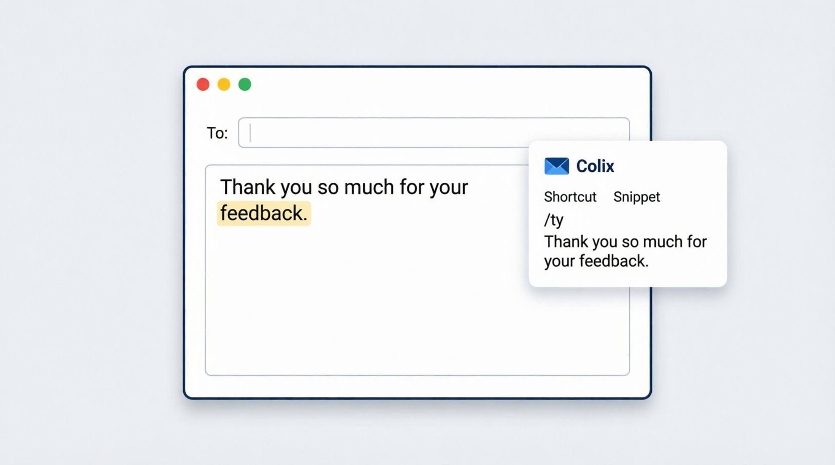 Typing Shortcut Demo